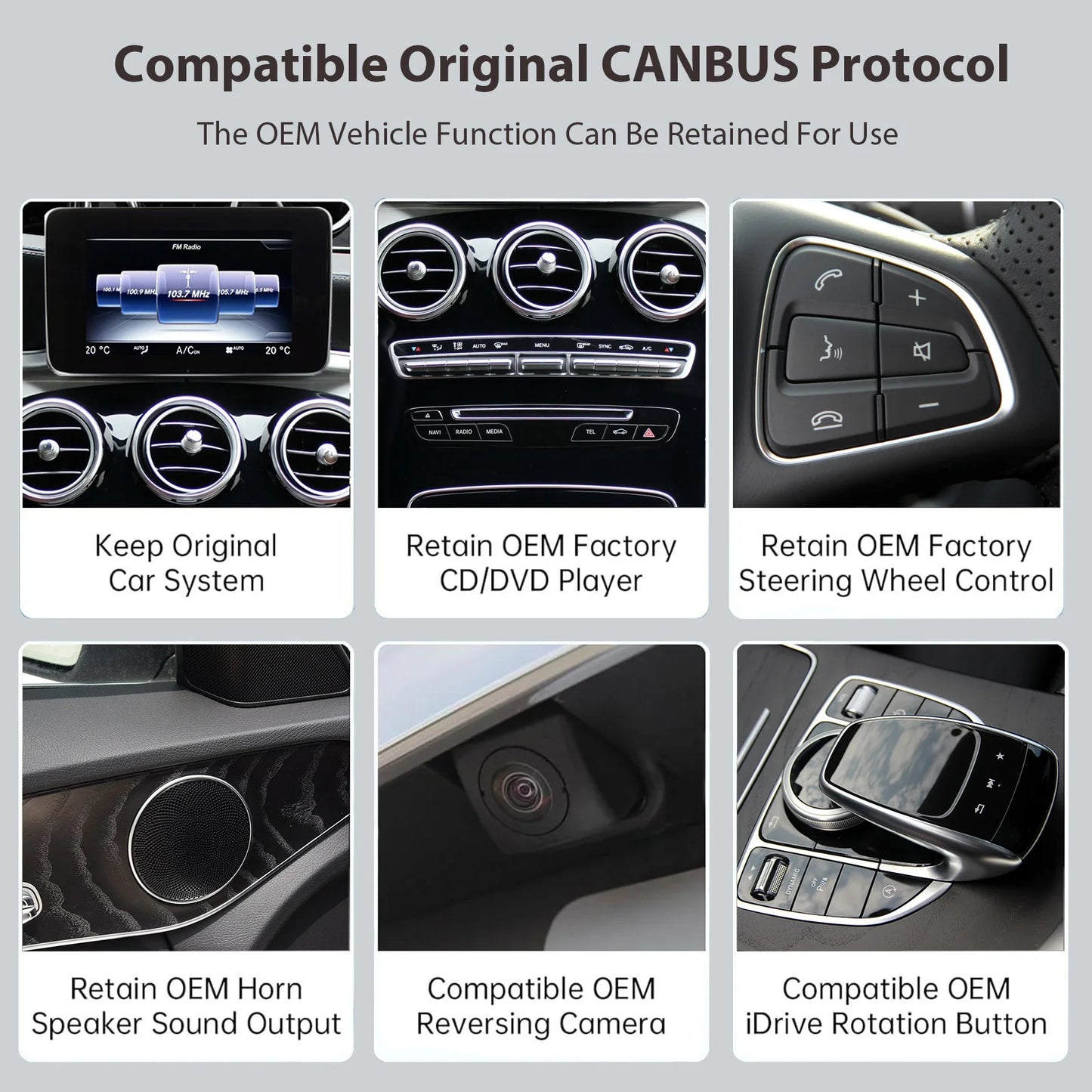 Wireless Carplay/Android Auto 12.3'' Touch screen Multimedia for Mercedes Benz NTG5.0 GLA CLA GLC W205 W176 C117 X156 W212 W167