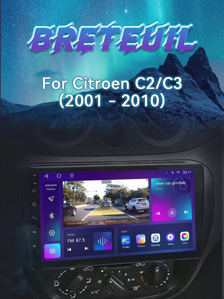 For Citroen C2 C3 2001 2002 2003 - 2010 Android Car Radio Multimedia Player GPS Navigation Carplay QLED Touch Screen Auto Stereo