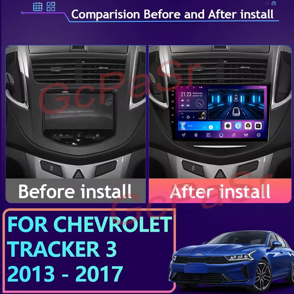 For Chevrolet Tracker 3 TRAX 2013 2014 2015 Android Auto Multimedia Car Player Radio GPS Video Navigation Carplay Screen No 2din